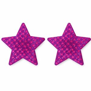 Hot Pink Lace Sequin Star Pasties | Festival Rave Lingerie